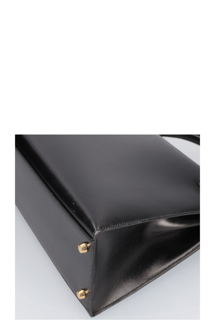 HERMÈS Kelly 32 Box Black 1999