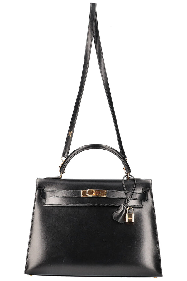 HERMÈS Kelly 32 Coffret Noir 1999