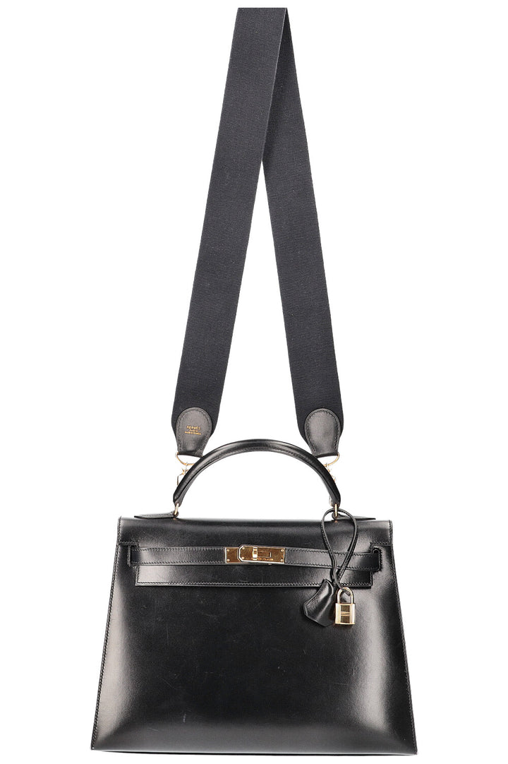 Hermès Kelly 32 Box Black 1999