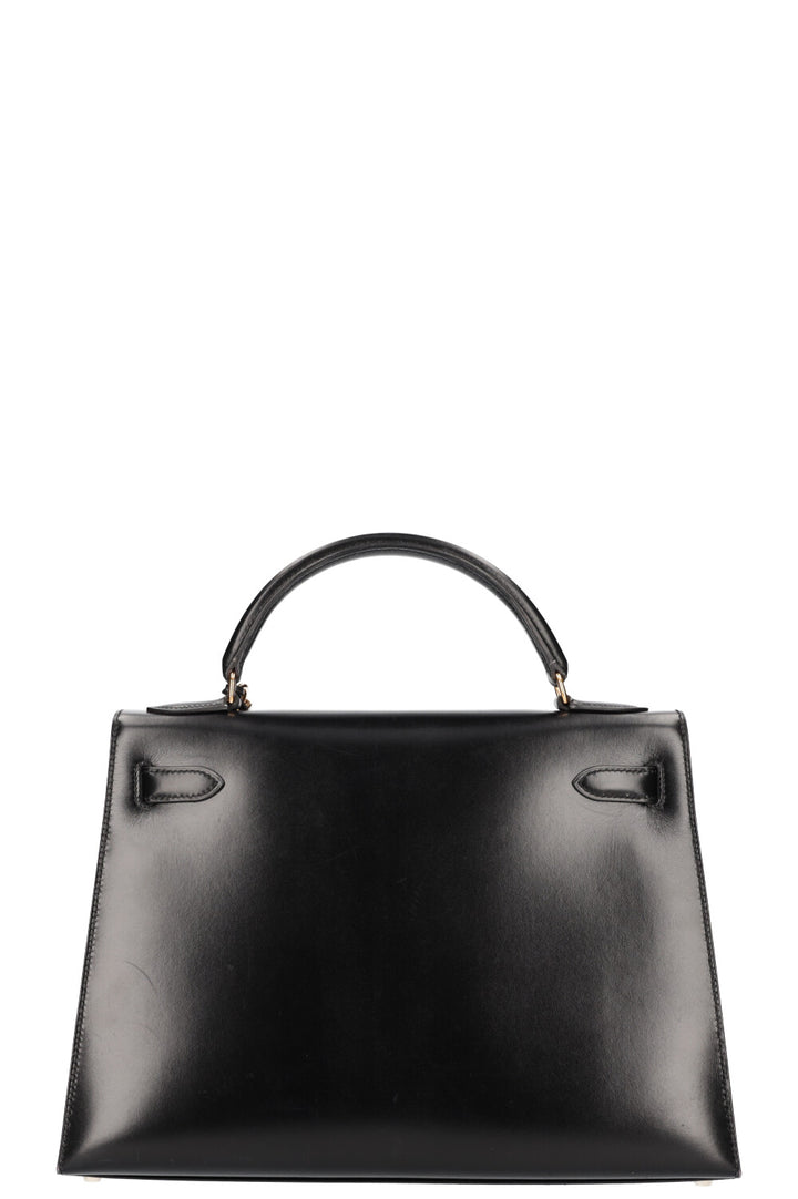 HERMÈS Kelly 32 Box Black 1999