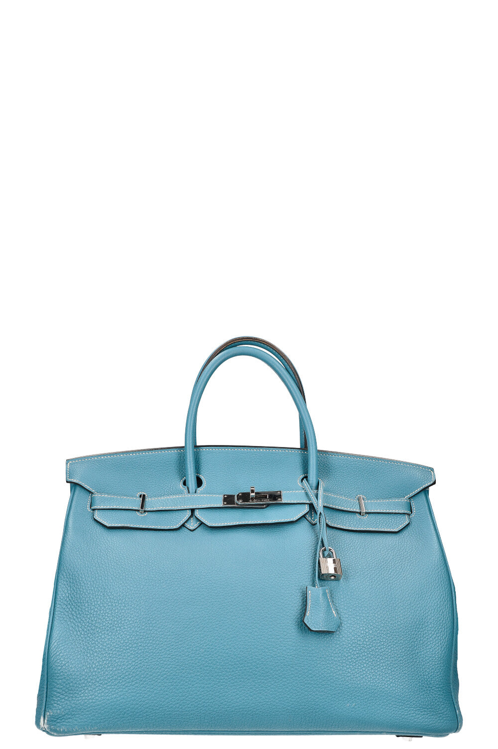 Hermès Birkin 40 Clemence Bleu Jean