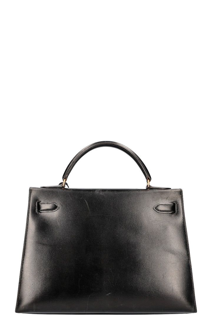 HERMÈS Kelly 32 Sellier Black