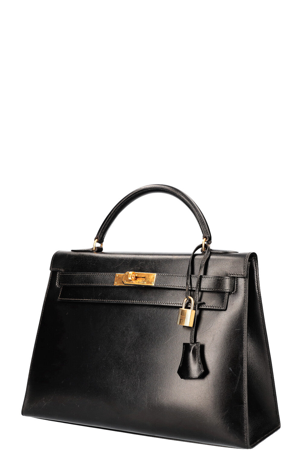 HERMÈS Kelly 32 Sellier Black