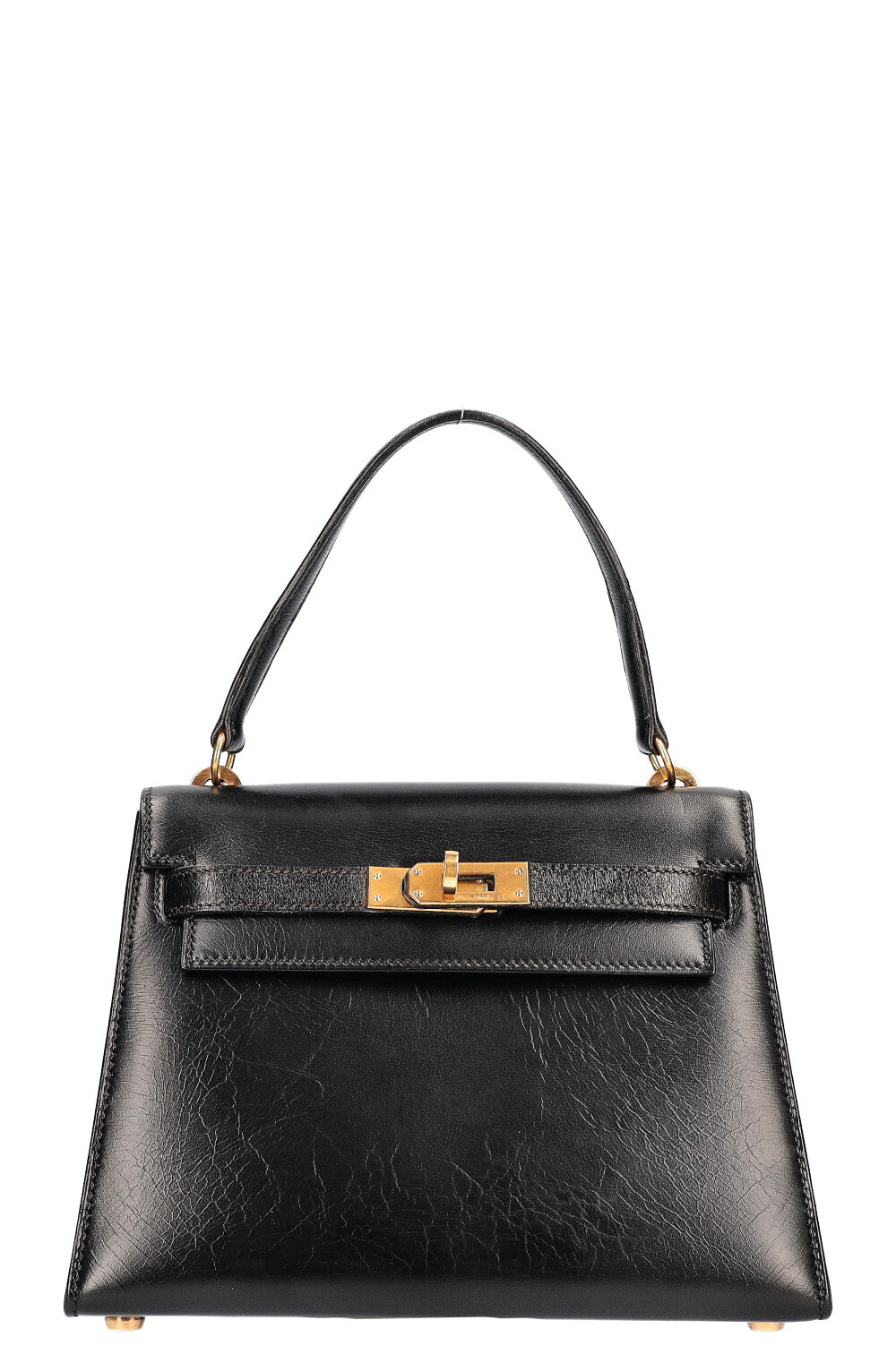 Hermès Vintage Kelly 20 Sellier Black