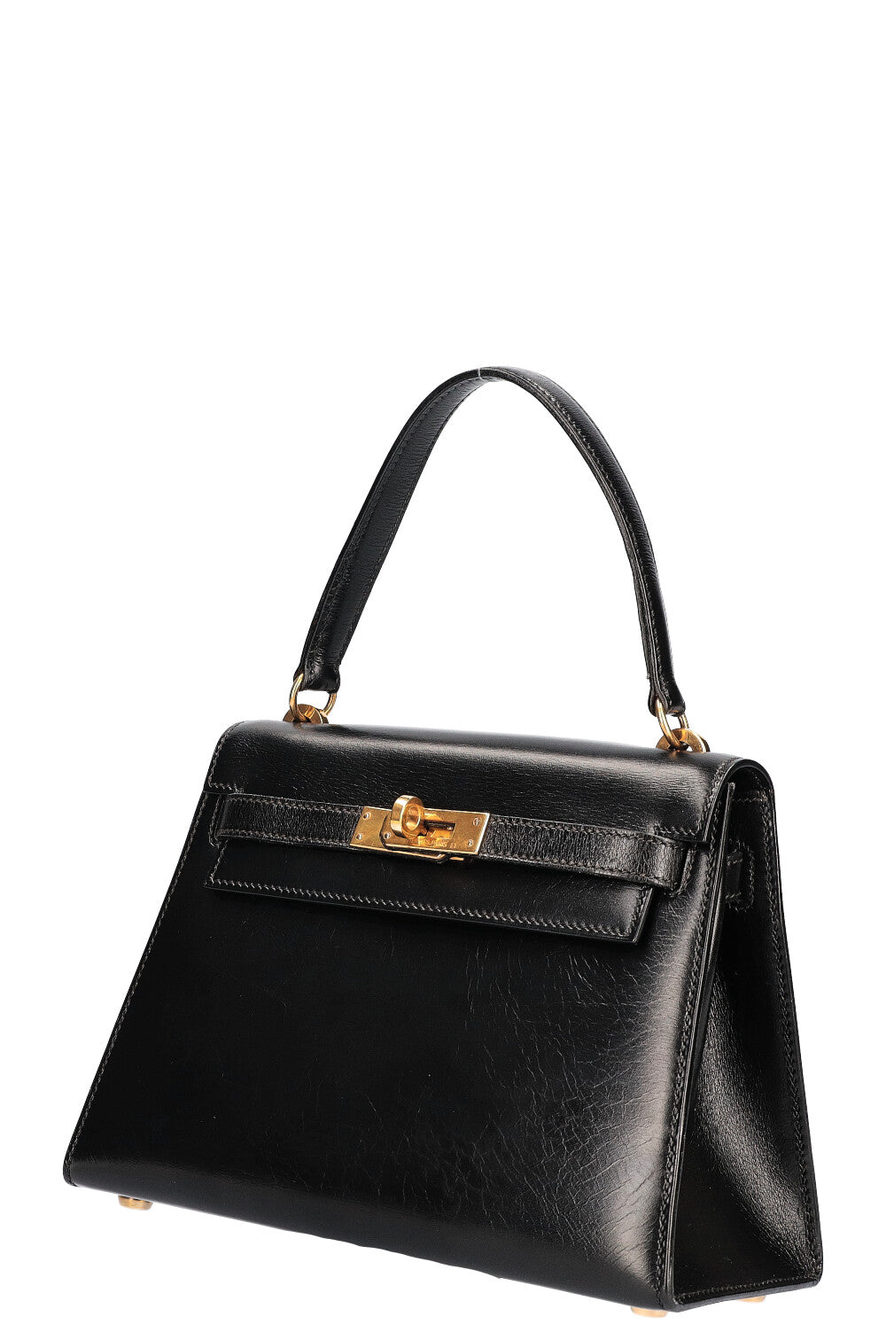 HERMÈS Vintage Mini Kelly 20 Sellier Black