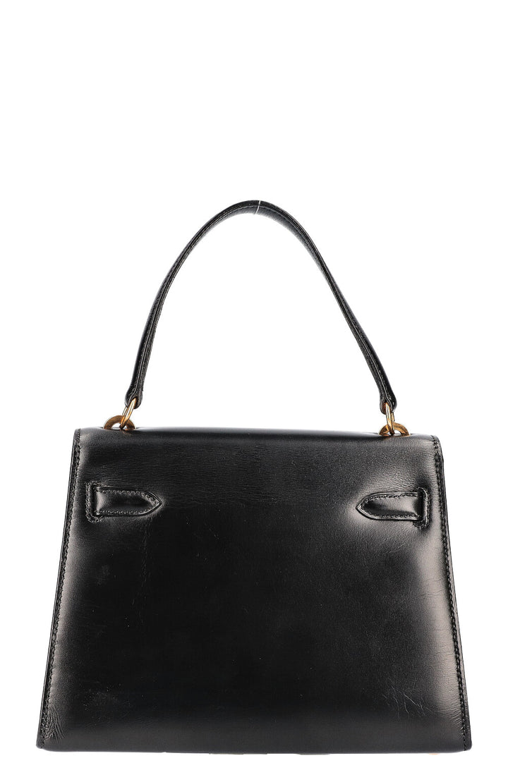 HERMÈS Vintage Mini Kelly 20 Sellier Black