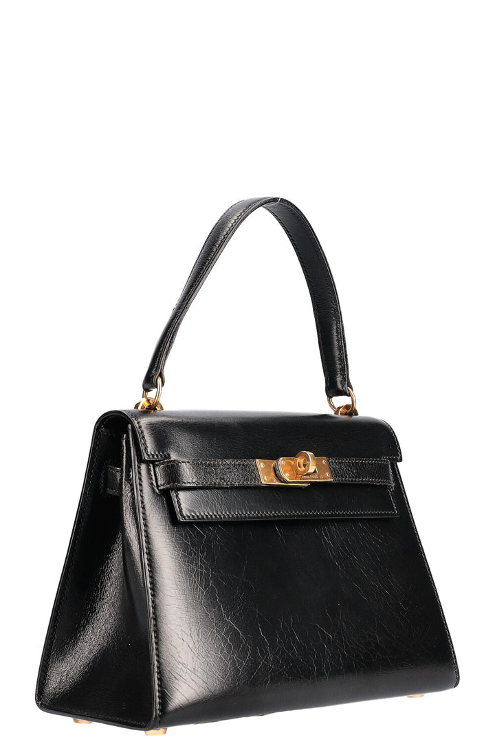 HERMÈS Vintage Mini Kelly 20 Sellier Black