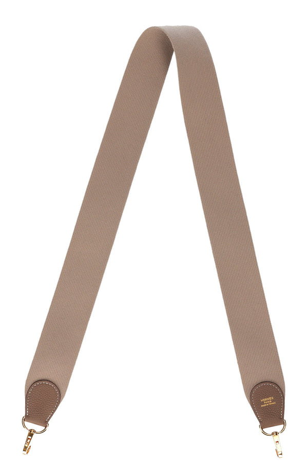 HERMÈS Shoulder Strap Light Grey