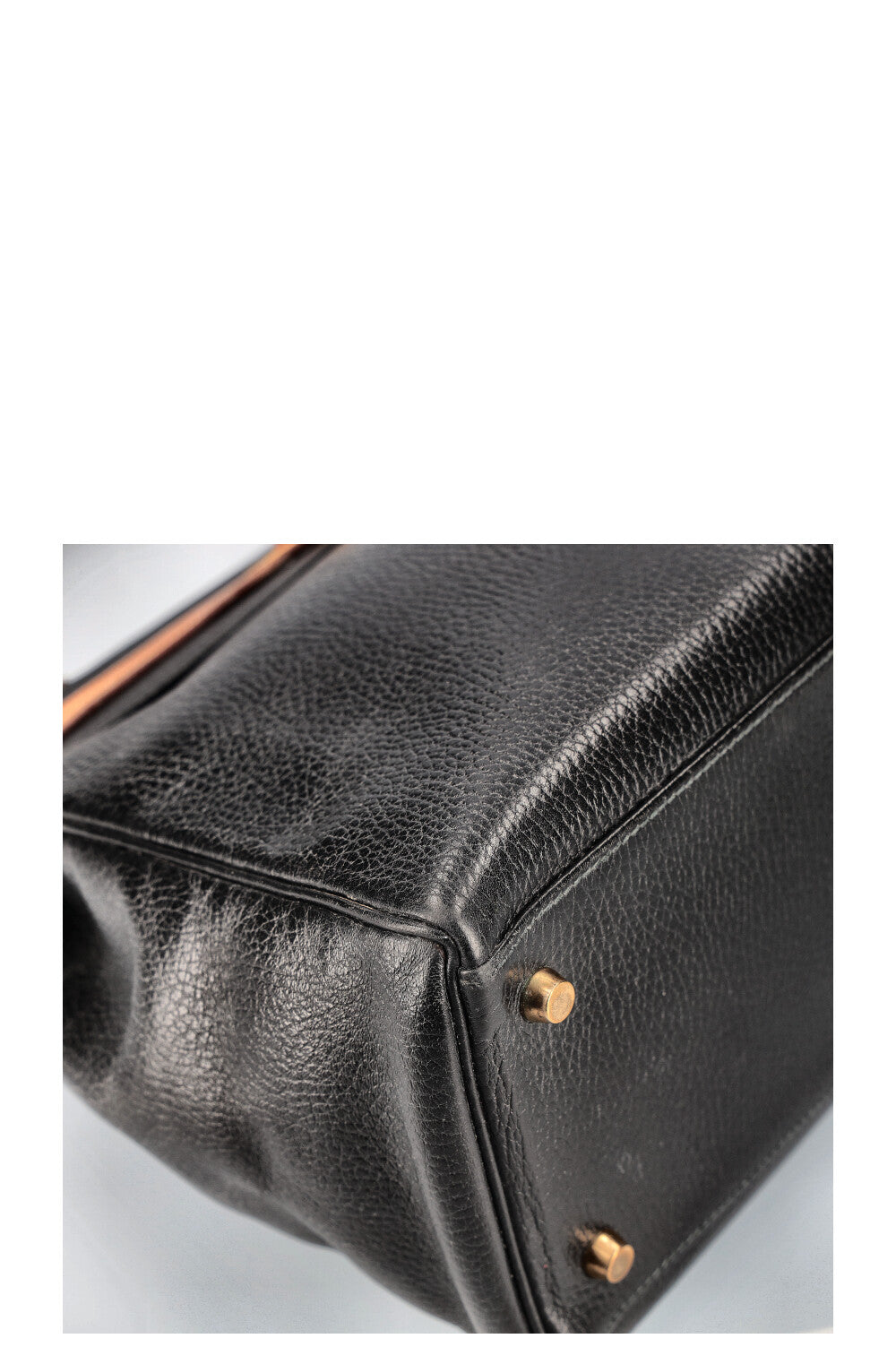 HERMÈS Kelly 35 Bicolor Retourne Vache Ardennes &amp; Naturelle