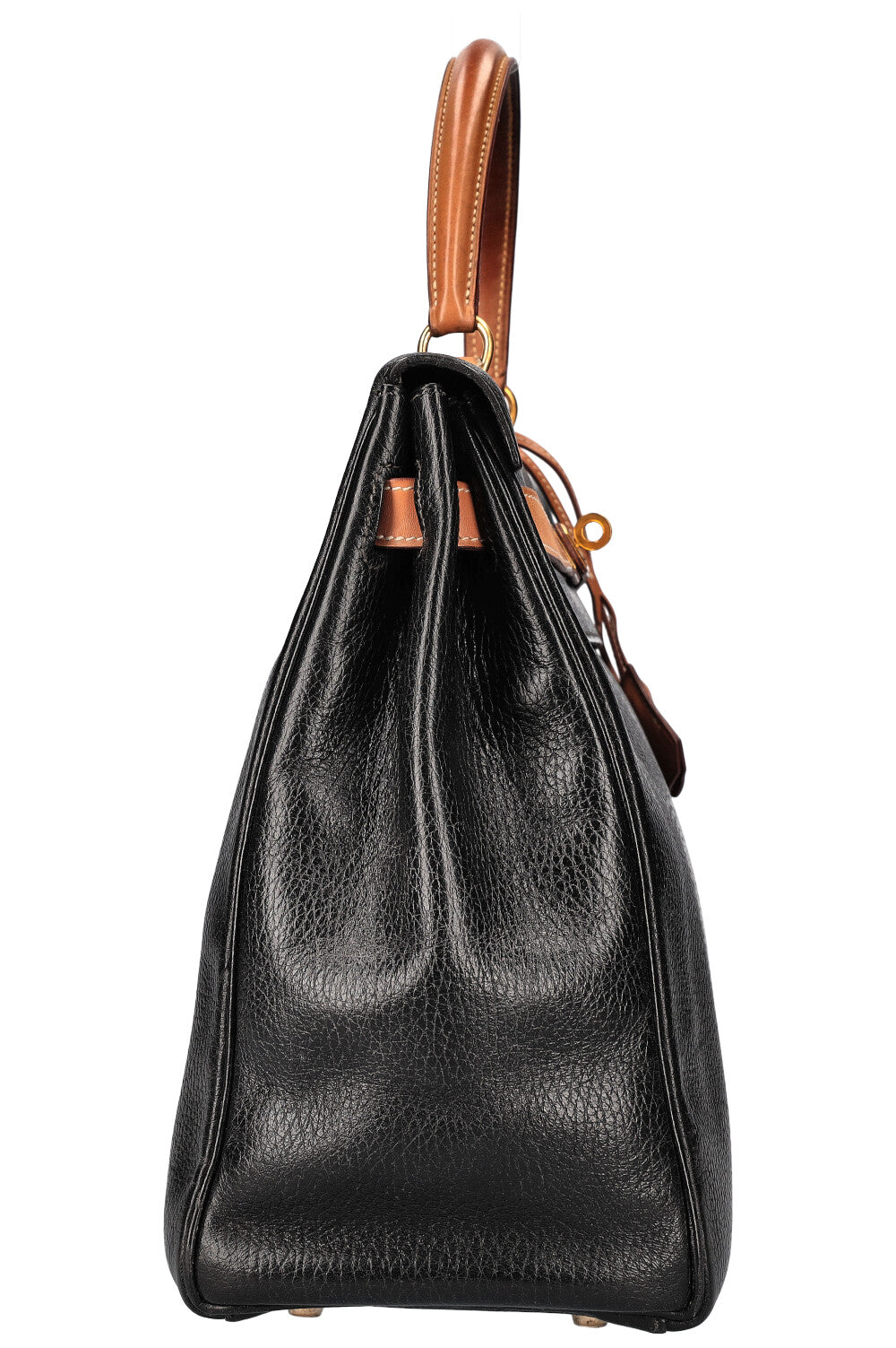 HERMÈS Kelly 35 Bicolor Retourne Vache Ardennes &amp; Naturelle