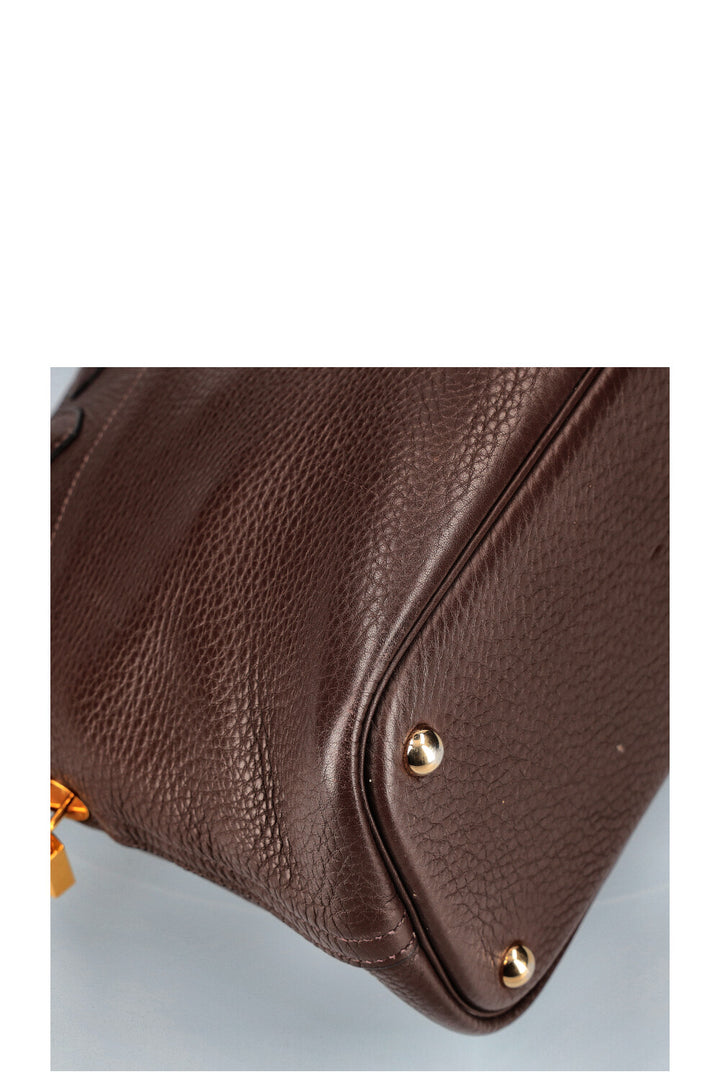 HERMÈS Bolide 35 Brown Clemence
