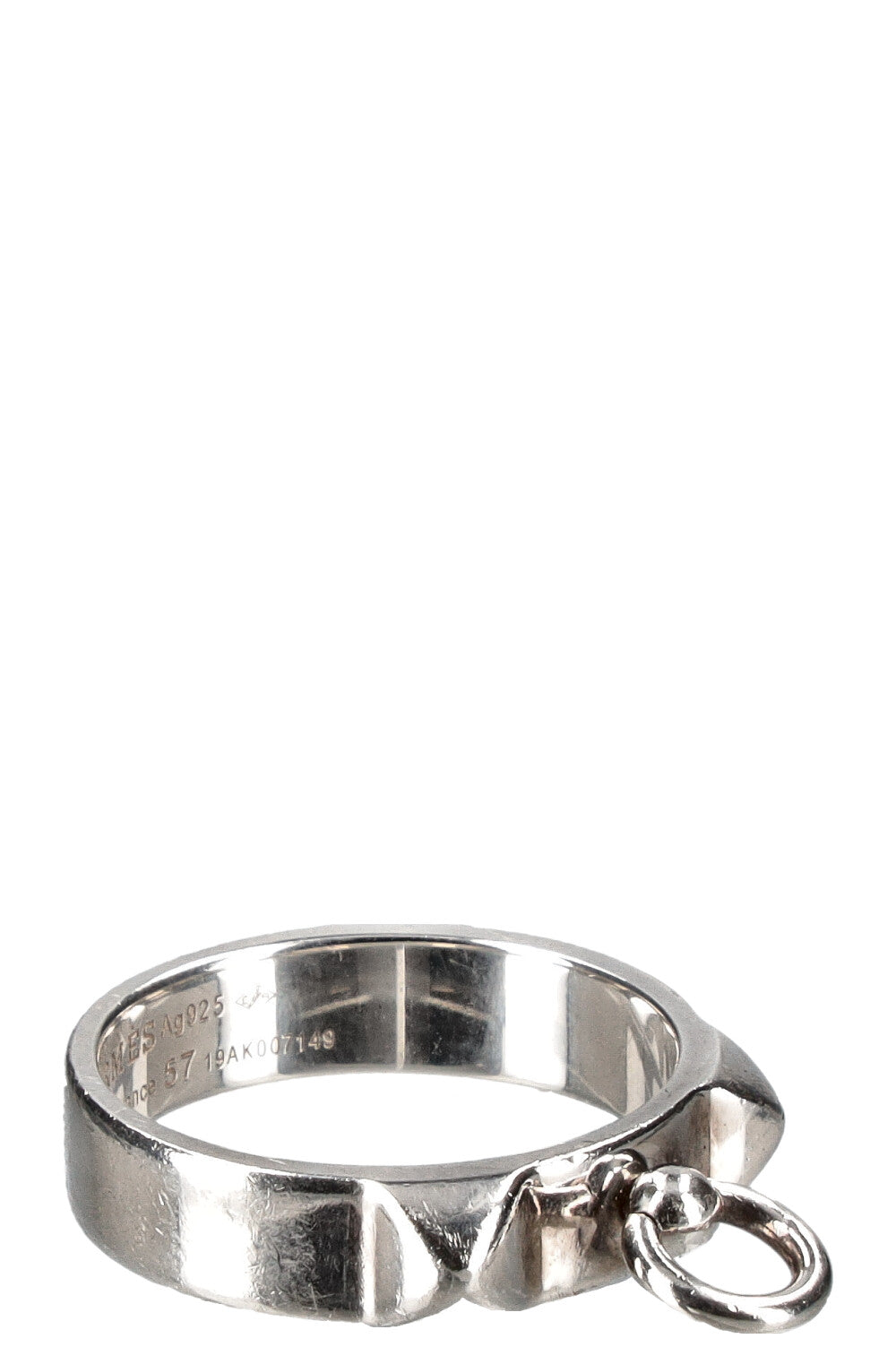 HERMÈS Collier de Chien Ring Silver