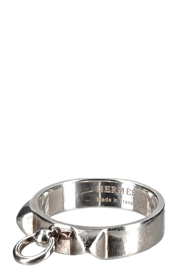 HERMÈS Collier de Chien Ring Silver