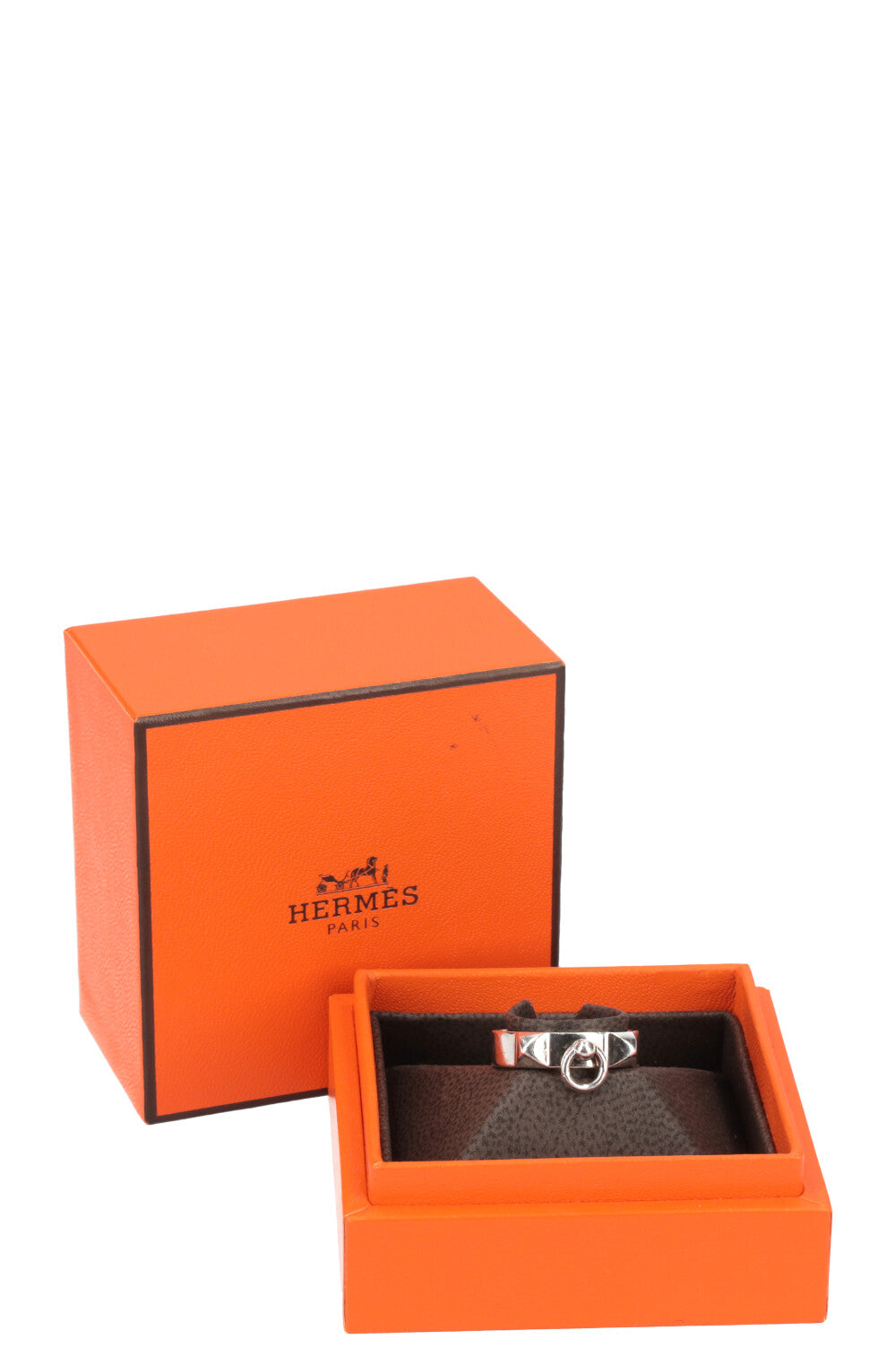 HERMÈS Collier de Chien Ring Silver