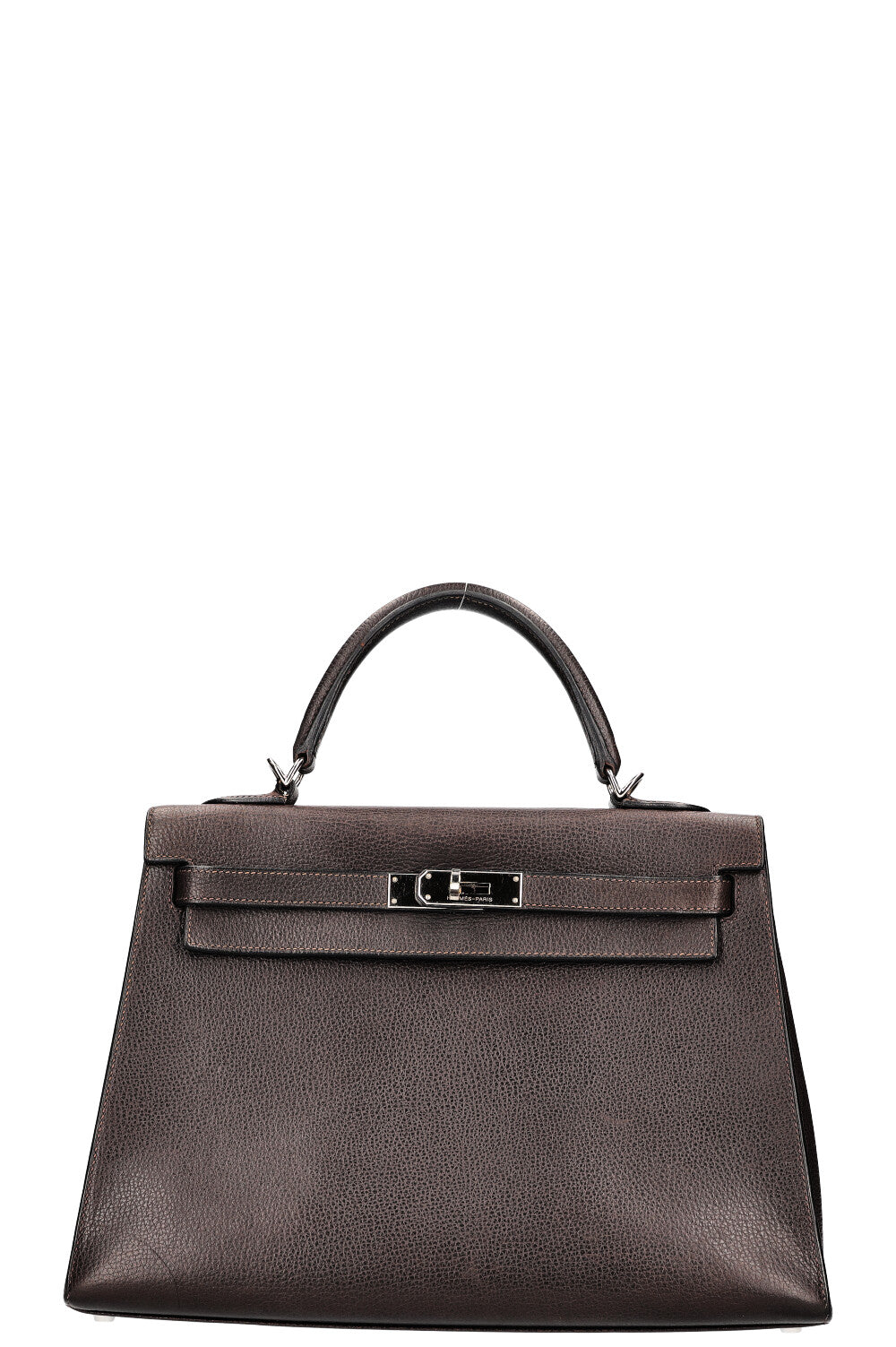 HERMÈS Kelly 32 Vache Ardennes Brown