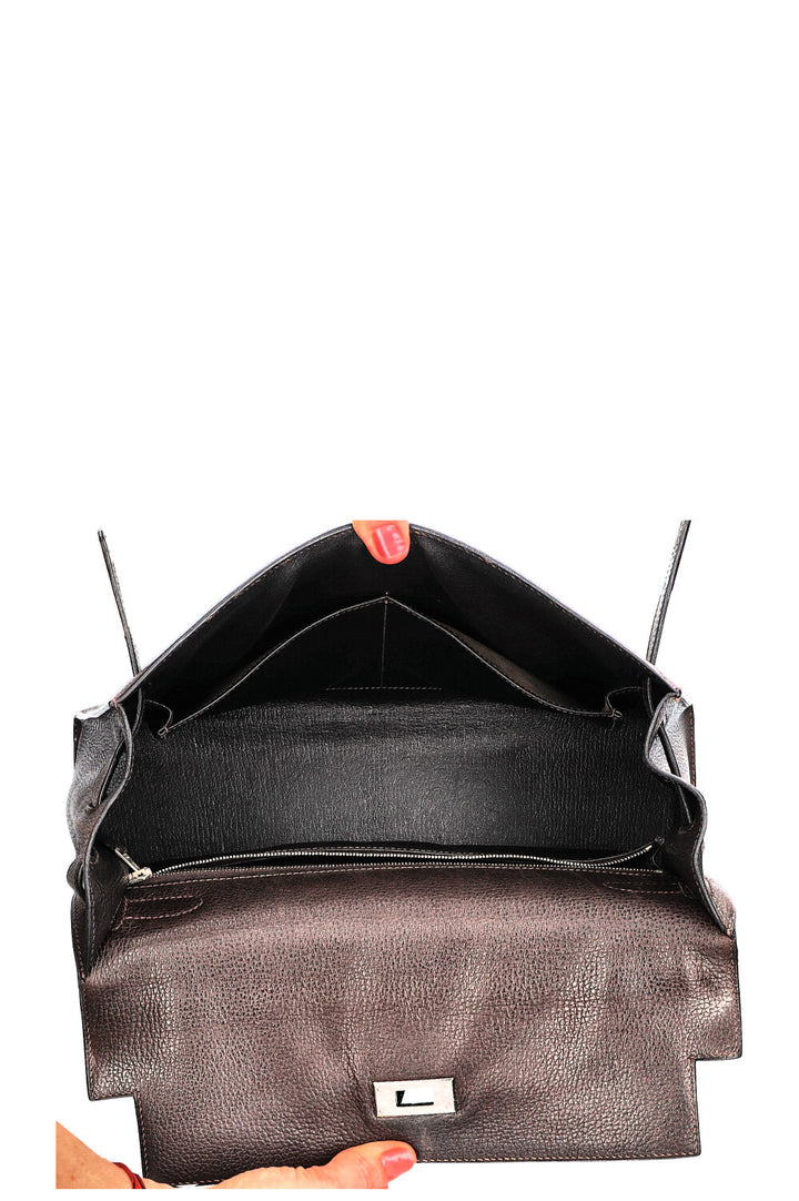 HERMÈS Kelly 32 Vache Ardennes Brown
