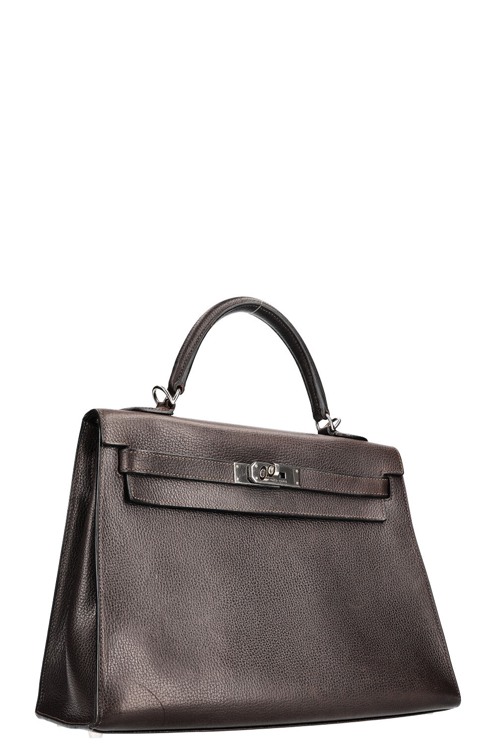 HERMÈS Kelly 32 Vache Ardennes Brown