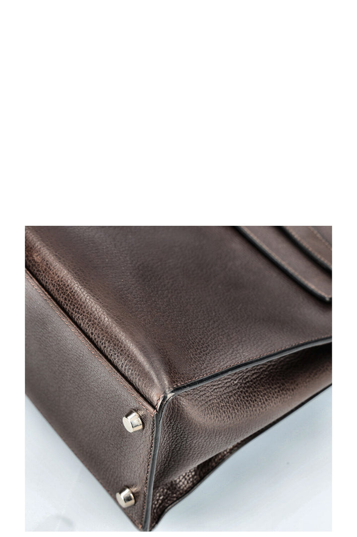 HERMÈS Kelly 32 Vache Ardennes Brown