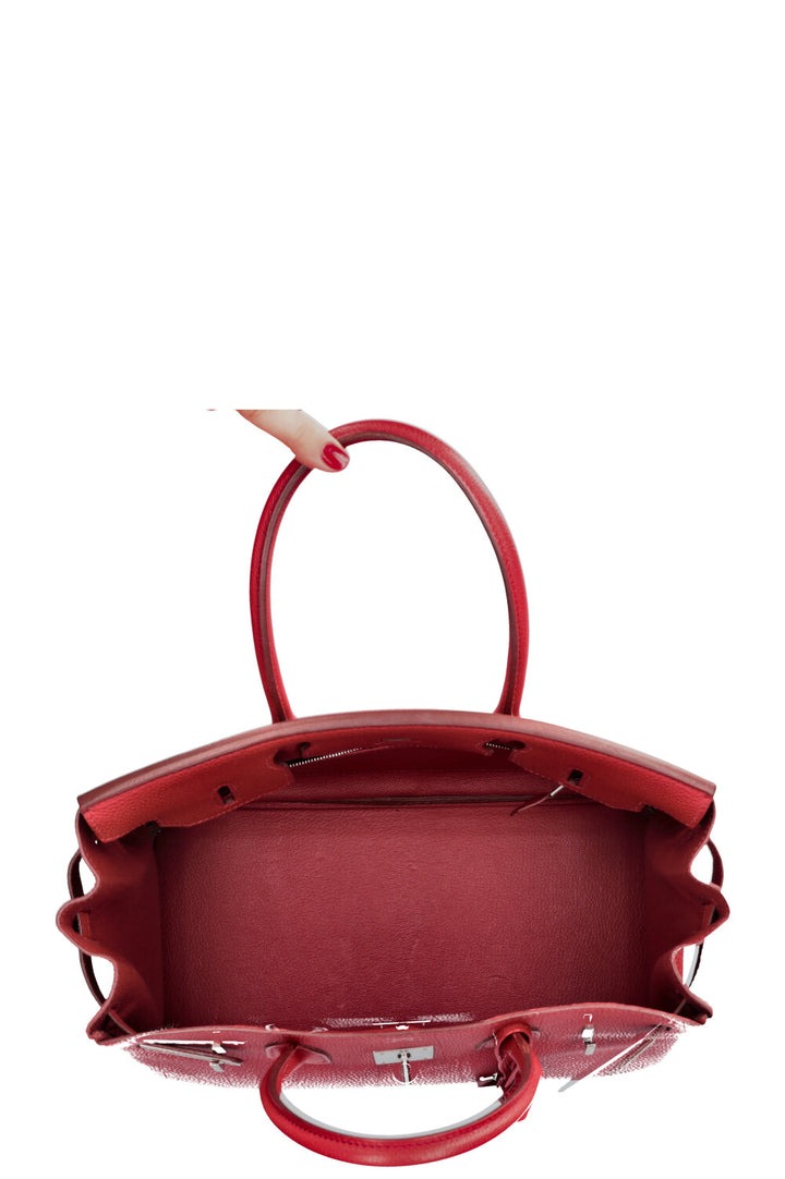 HERMÈS Birkin 30 Togo Rouge Garance