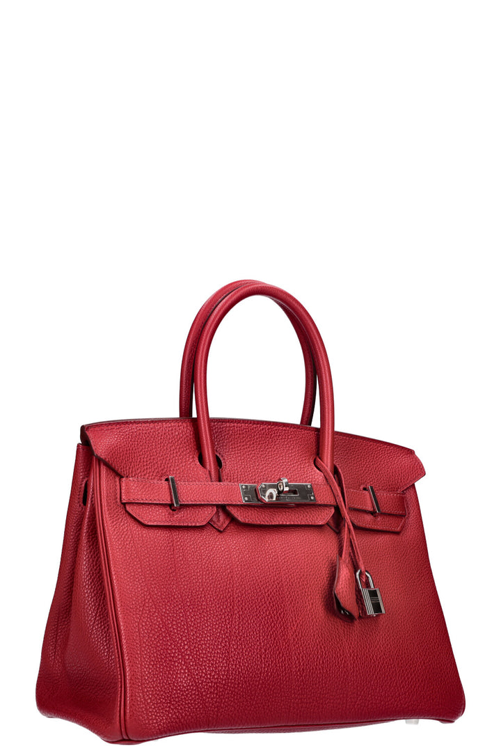 HERMÈS Birkin 30 Togo Rouge Garance