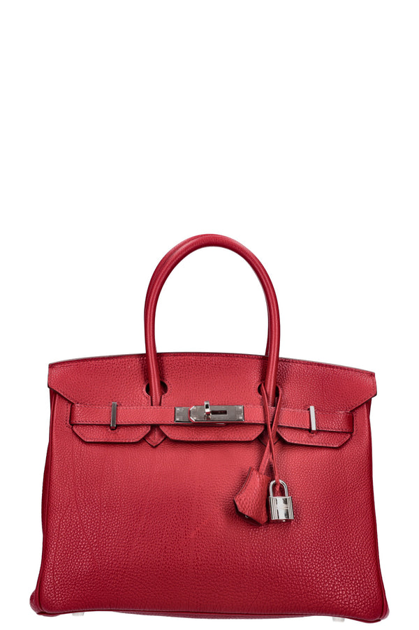 HERMÈS Birkin 30 Togo Rouge Garance