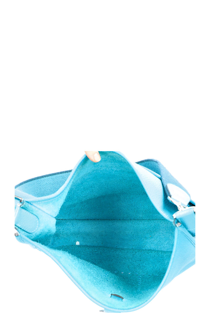 HERMÈS Evelyne GM Clémence Turquoise