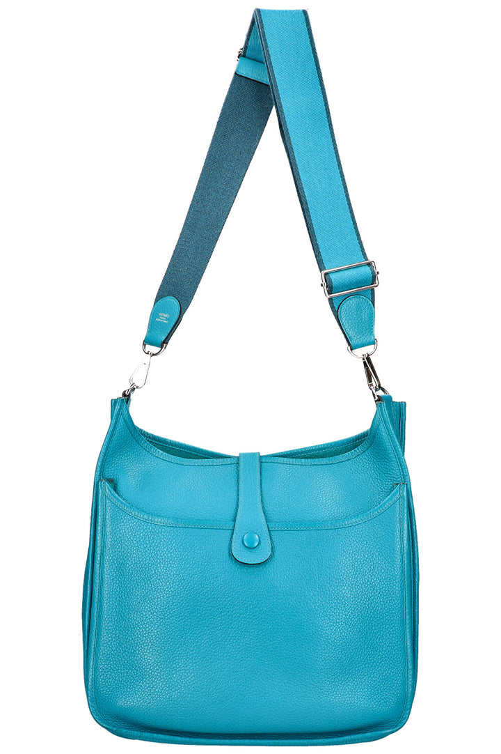 HERMÈS Evelyne GM Clémence Turquoise