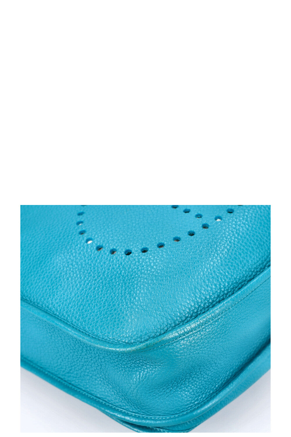 HERMÈS Evelyne GM Clemence Turquoise