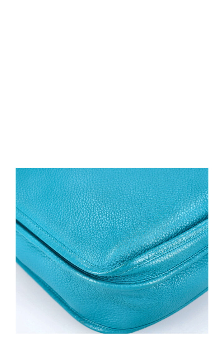 HERMÈS Evelyne GM Clémence Turquoise