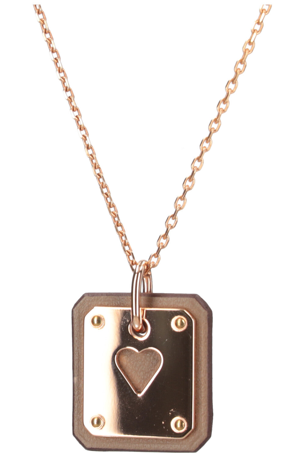 HERMES ネクタイ ハートチェーン Coeurs en Chaine HERMÈS As de Coeur Necklace – REAWAKE