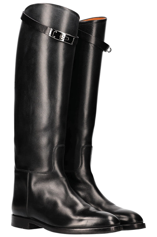 HERMÈS Bottines Jumping Noir