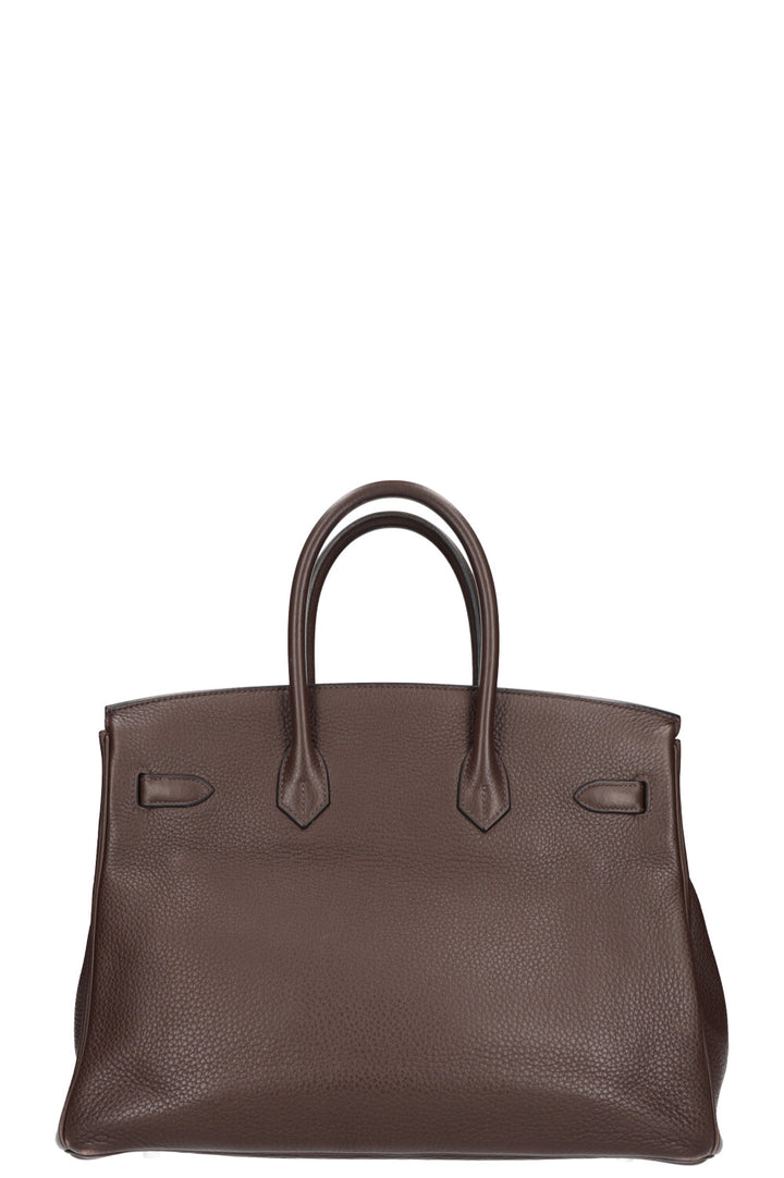 HERMES Birkin 35 Clémence Chocolat PHW