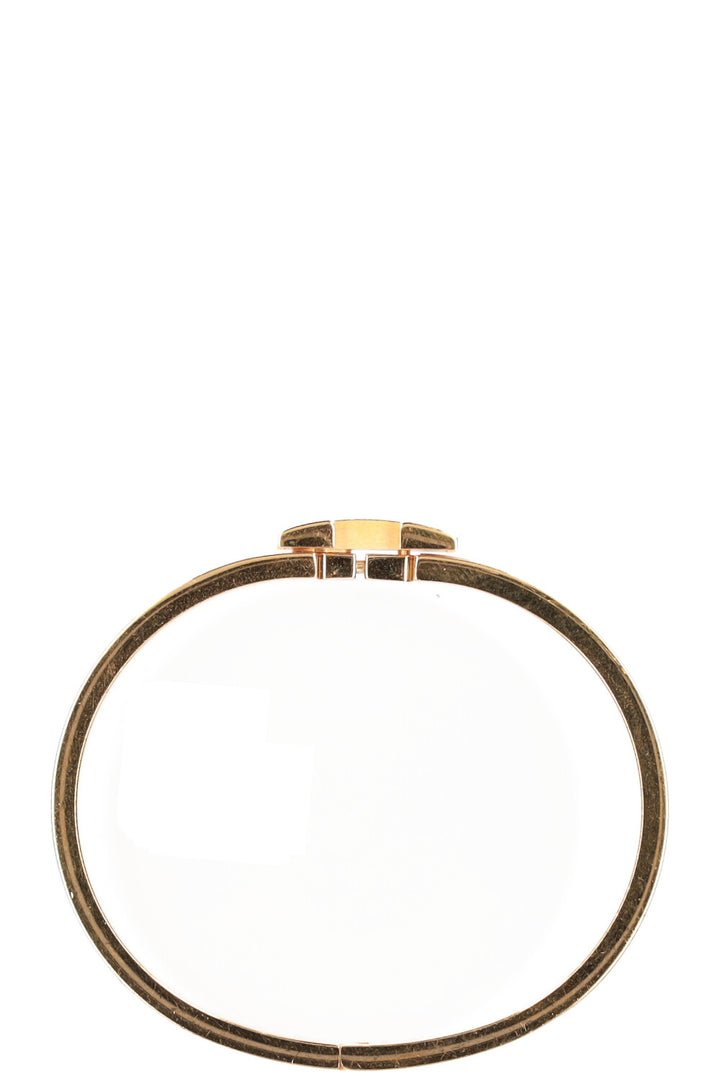 HERMÈS Clic H Bracelet Marron Glacé
