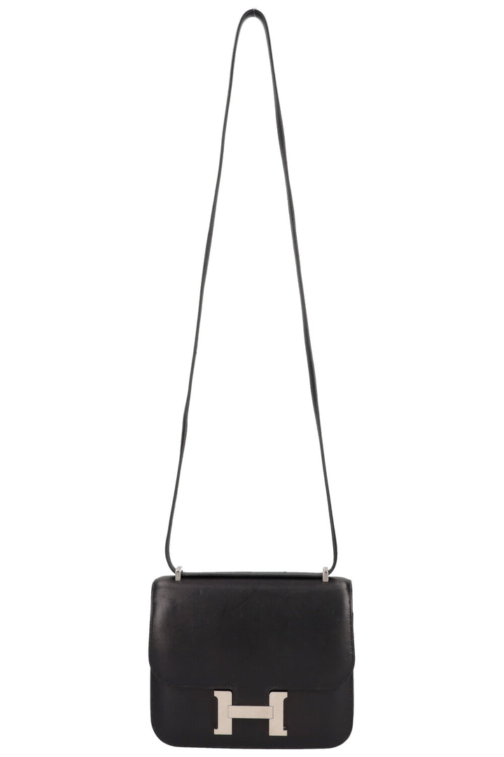 HERMÈS Mini Constance 18 Veau Evercalf Noir