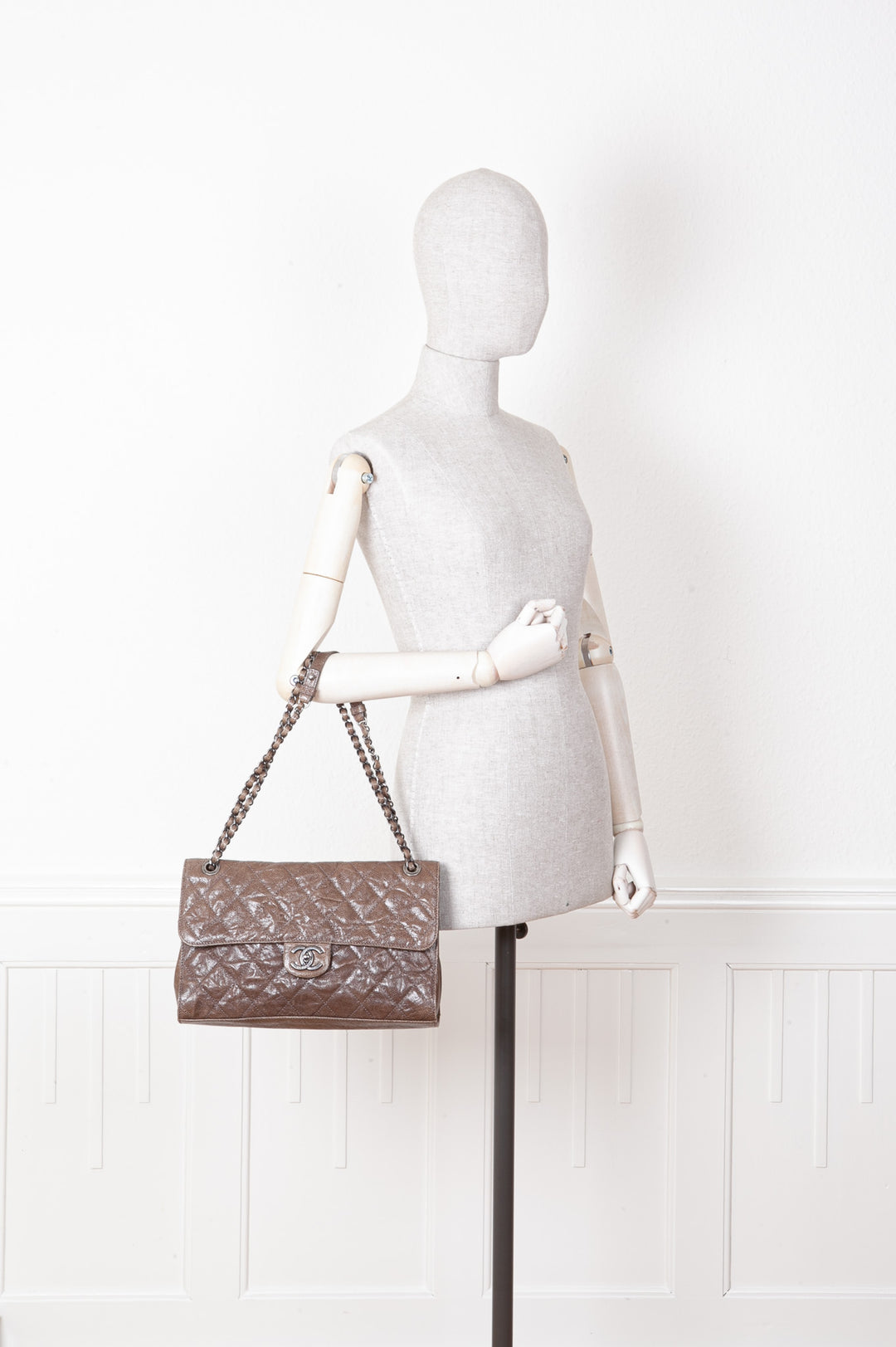 CHANEL Single Flap Bag Glazed Caviar 2014