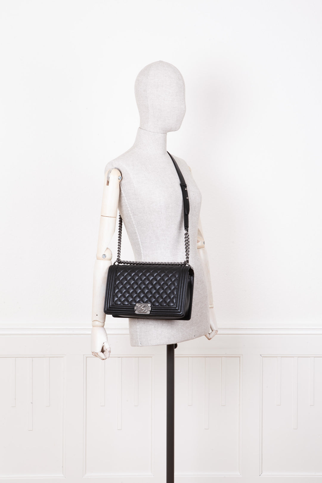 CHANEL Sac Garçon Grand Noir 2014 - 2015