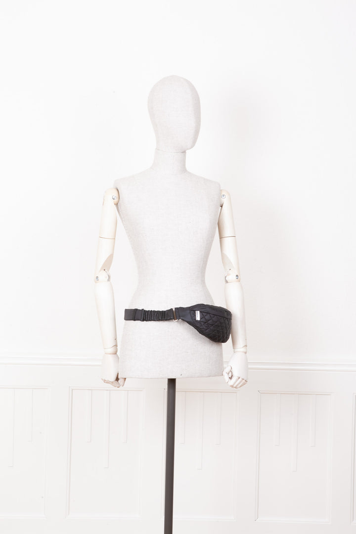 CHANEL Belt Bag Nylon Black
