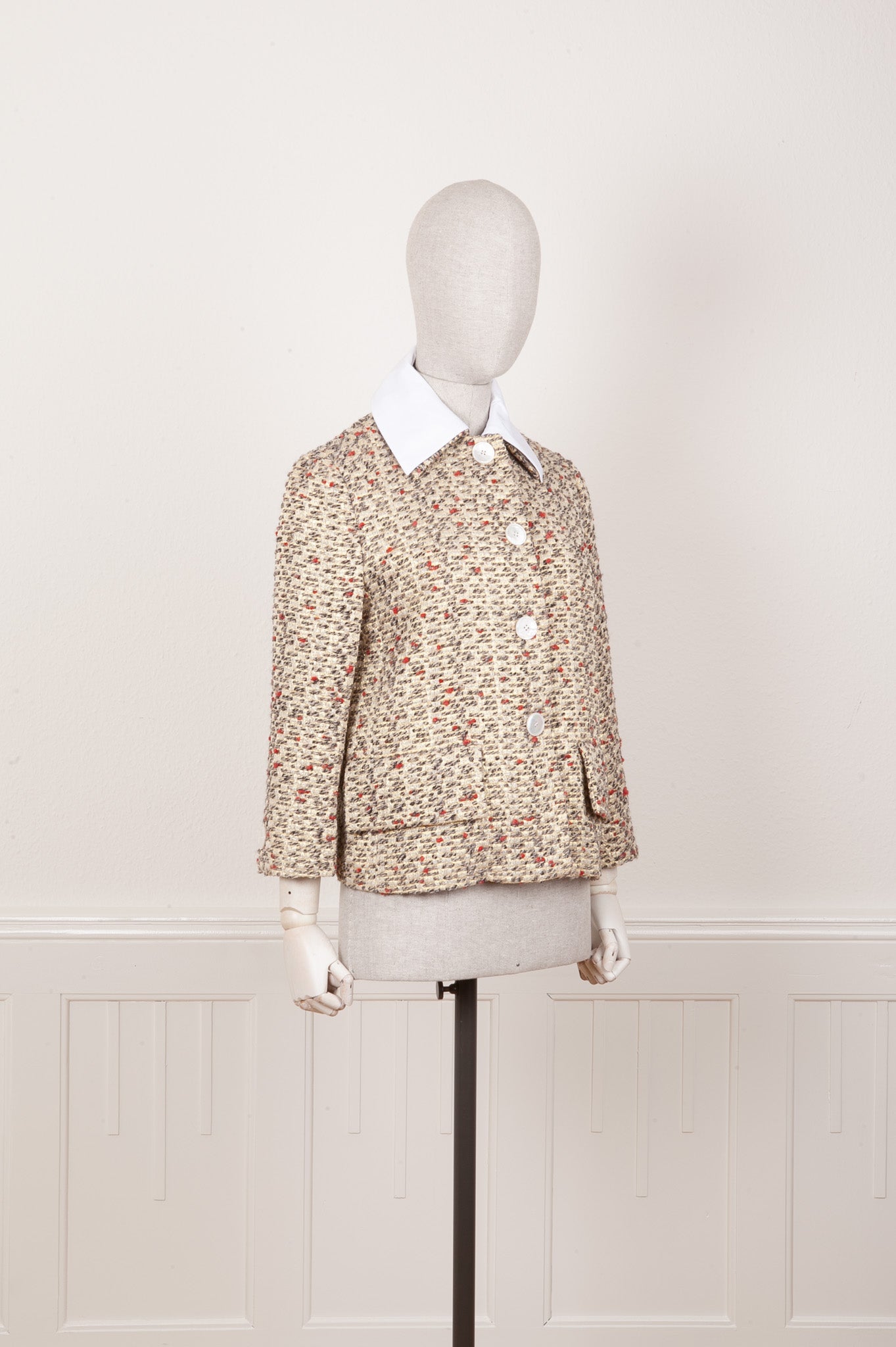 PRADA Jacket Tweed Gold – REAWAKE