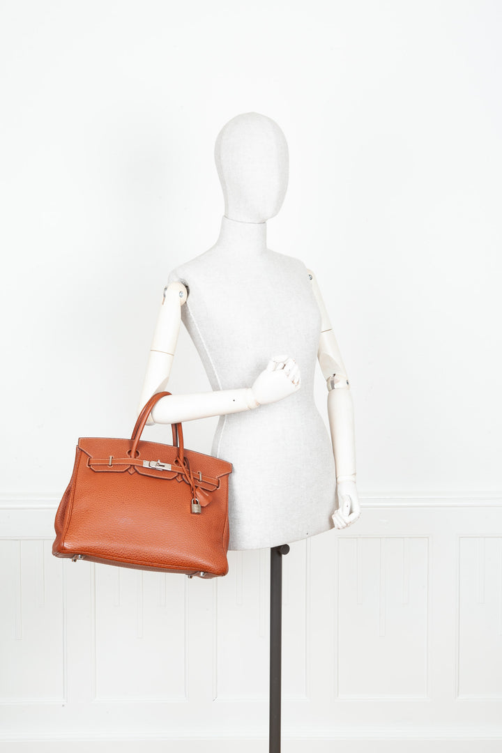 HERMÈS Birkin 35 Buffalo Skipper Étrusque
