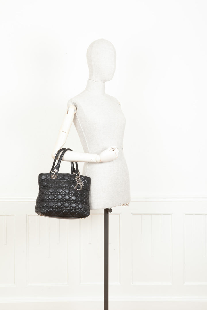 CHRISTIAN DIOR Sac Cannage Noir