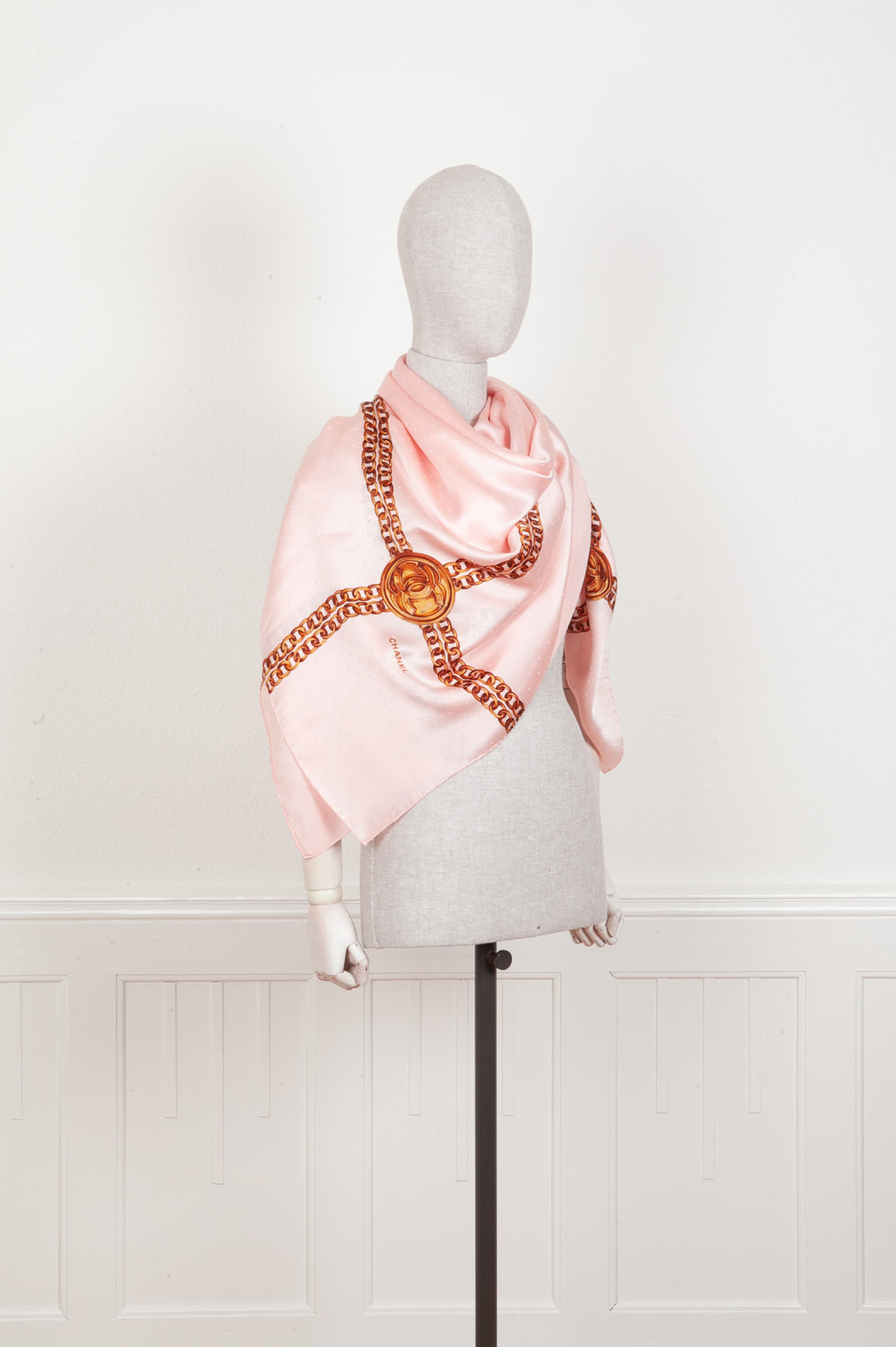 CHANEL Medaillon Silk Scarf