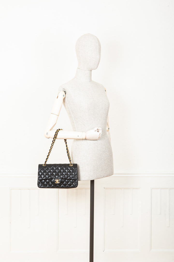 CHANEL Double Flap Bag Black Medium 2011