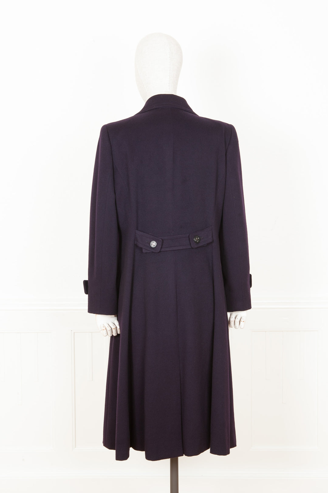 CHANEL Coat Cashmere Purple