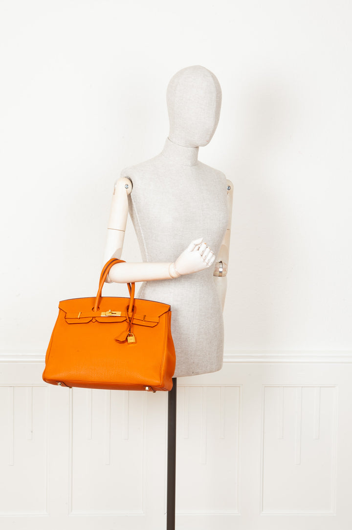 HERMÈS Birkin 35 Orange Togo