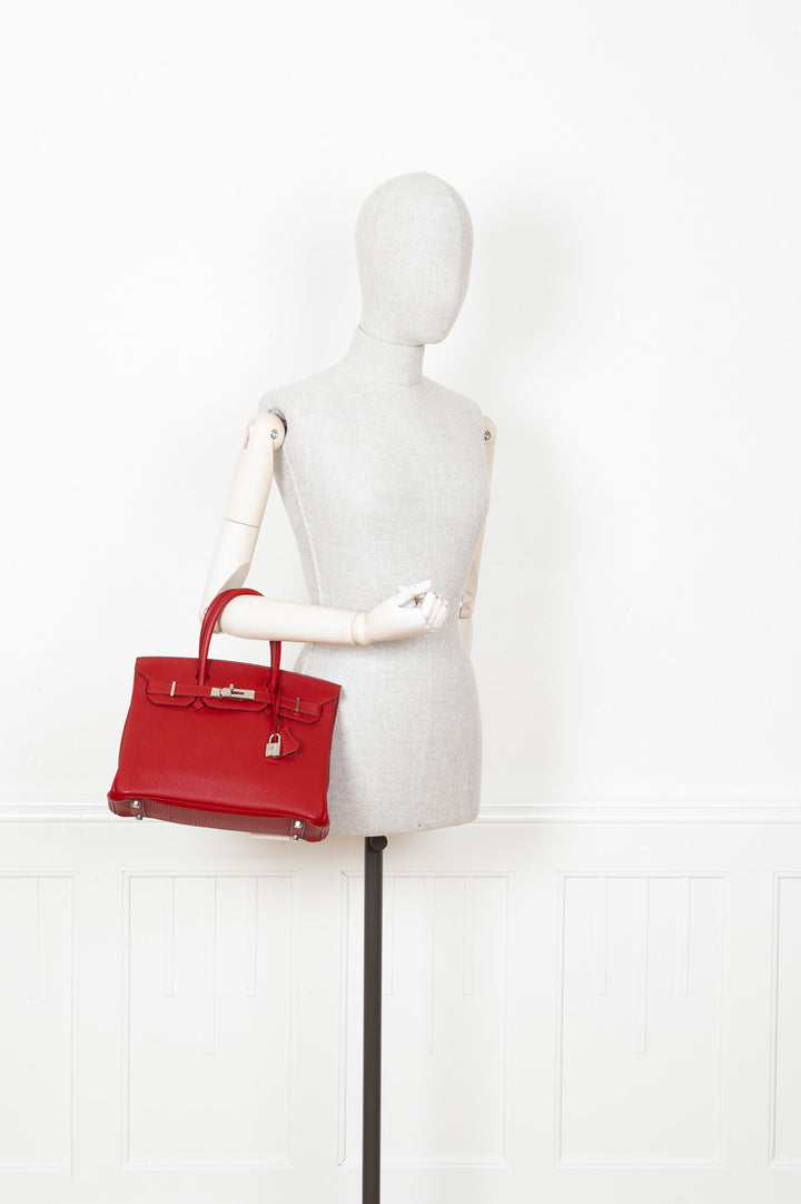 HERMÈS Birkin 30 Togo Rouge Garance