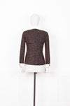 CHANEL Jacket Brown and White Fall 2015