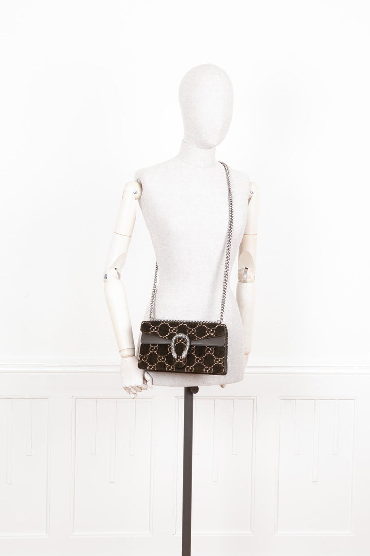 GUCCI Small Dionysus Bag Velvet Green