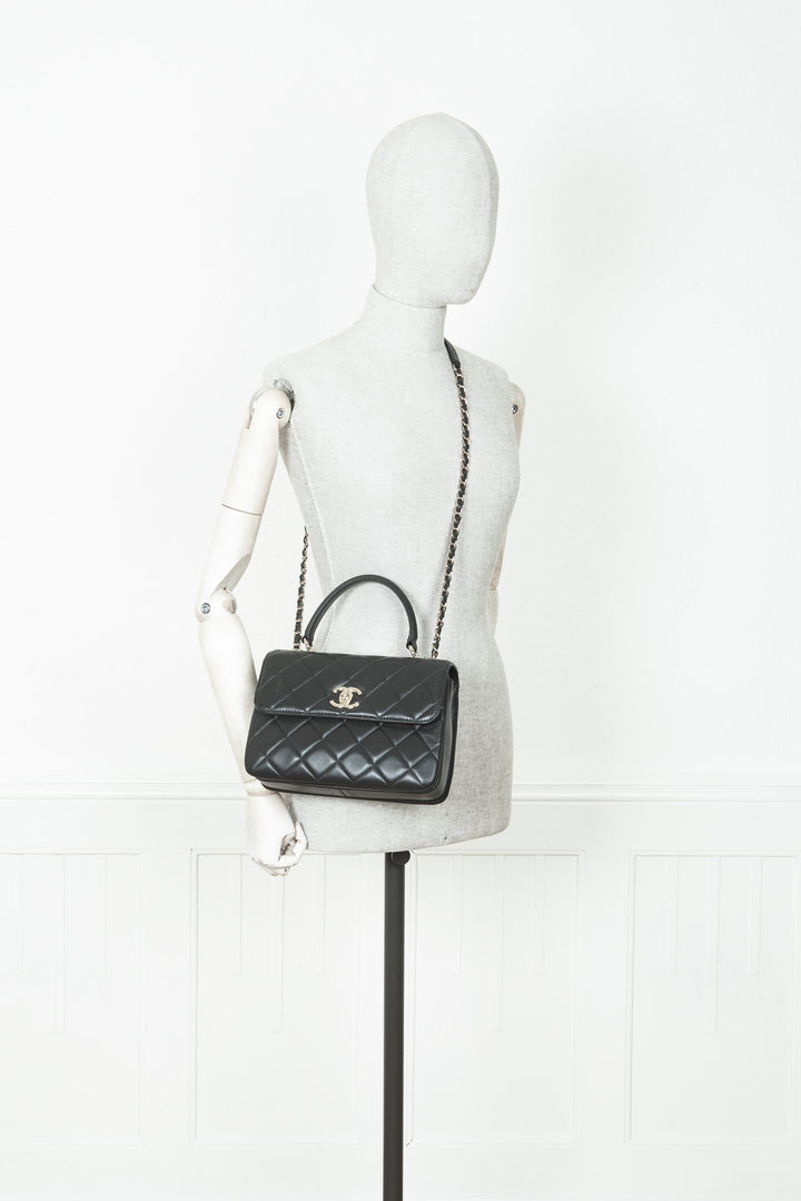 CHANEL Trendy CC Top Handle Bag Grey