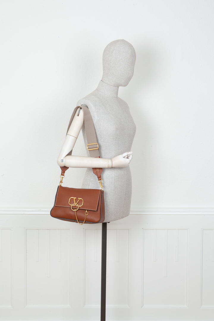 VALENTINO Sac à Bandoulière VRing Marron