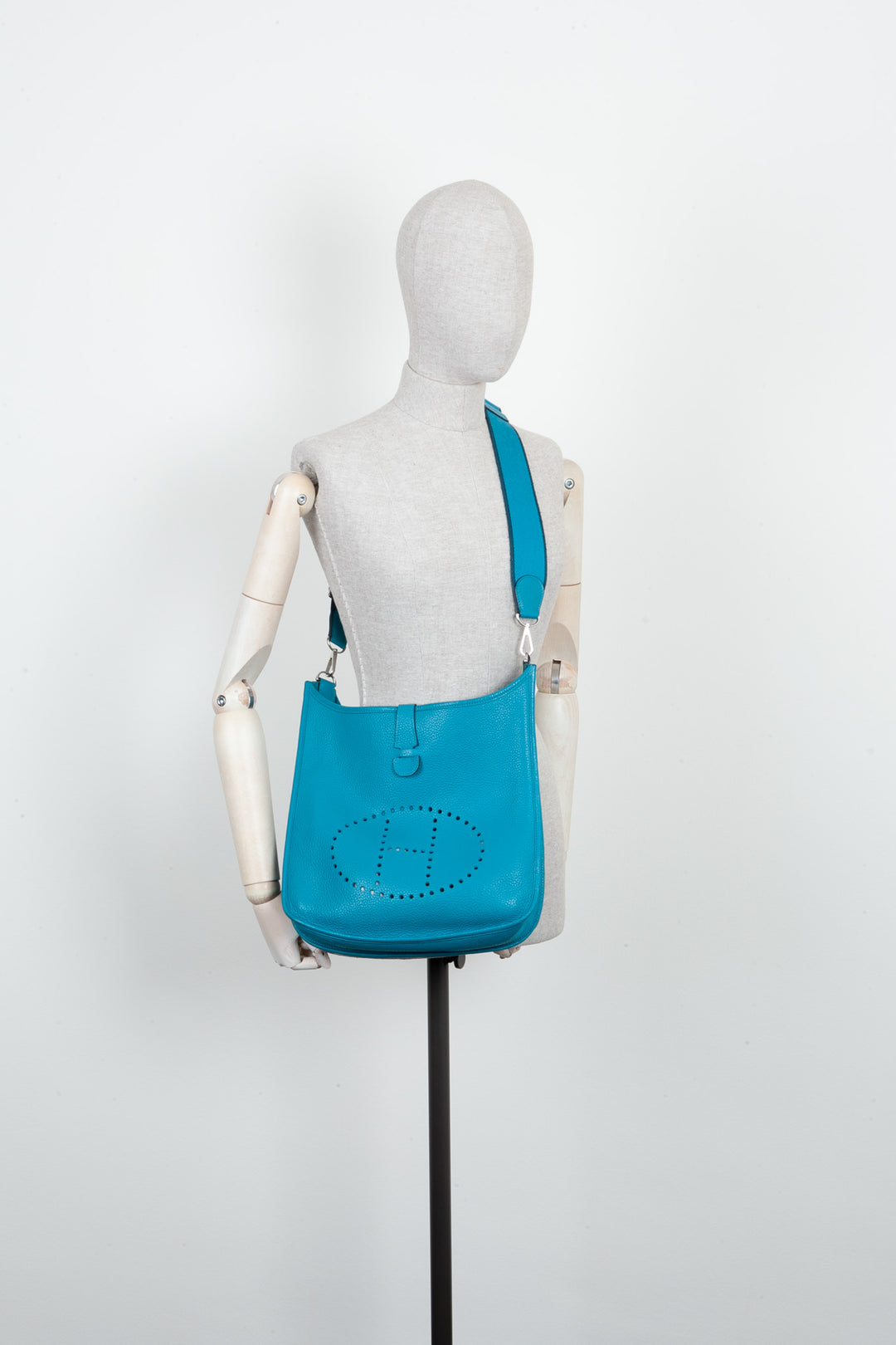 HERMÈS Evelyne GM Clémence Turquoise